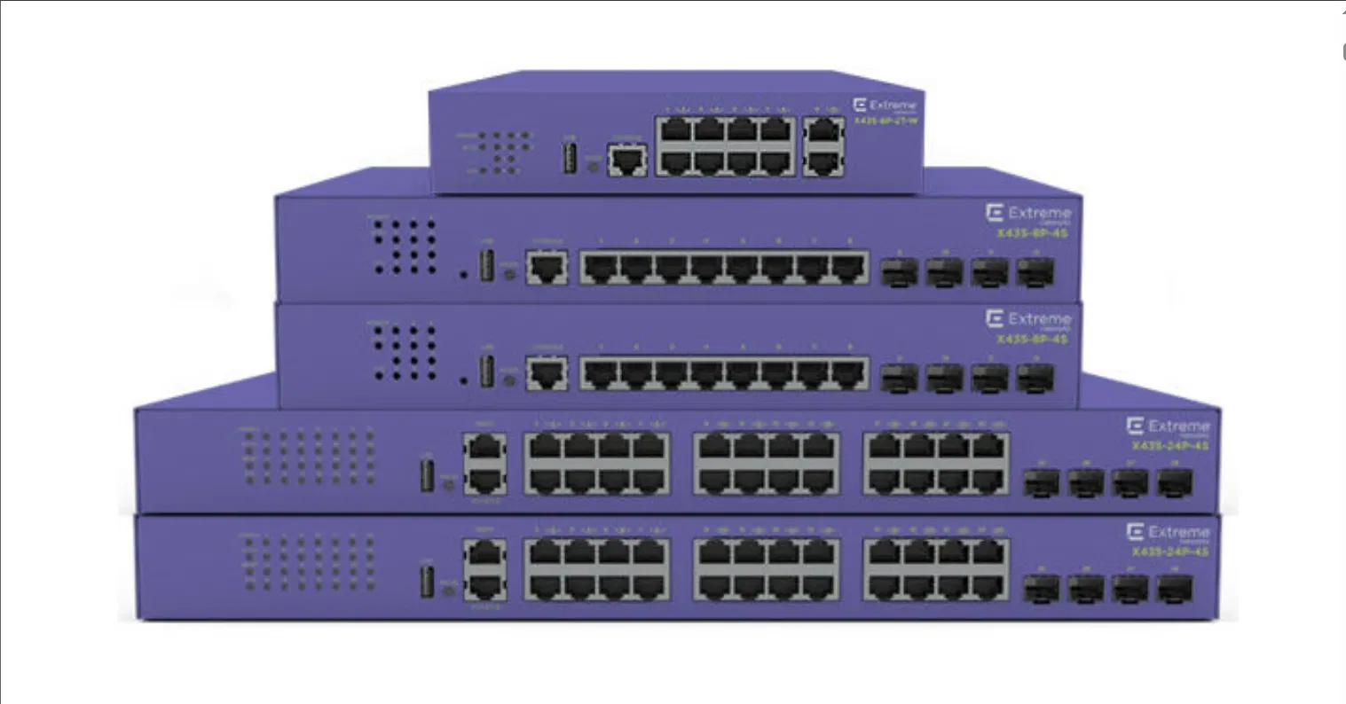 مفتاح شبكة Mellanox Network عالي الأداء Extreme X435-8p-4s للاتصال السريع 0