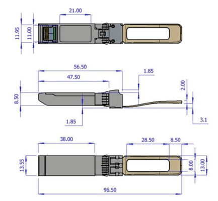 40GbE DDMI ميلانوكس جهاز الإرسال والاستقبال البصري QSFP + 850 نانومتر MMA1B00-B150D MPO SR4 حتى 150 متر