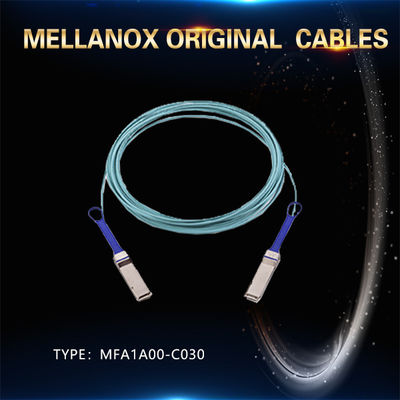 كابلات AOC ميلانوكس الضوئية النشطة 100 جيجابت MFA1A00-C030 QSFP LSZH 30 م