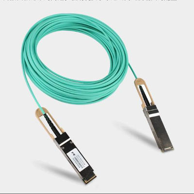 QSFP LSZH Mellanox AOC كابل بصري نشط MFA1A00-C050 100GbE 50m جديد وأصلي