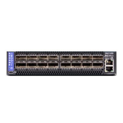 MSN2100-CB2F Mellanox محولات إيثرنت بنصف عرض 10 / 25GbE و 100 GbE
