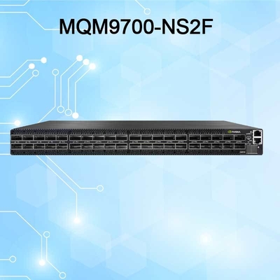 MQM9790-NS2F Mellanox Network Switch P2C تدفق الهواء 64 منفذ NDR 32 منفذ OSFP غير مدير