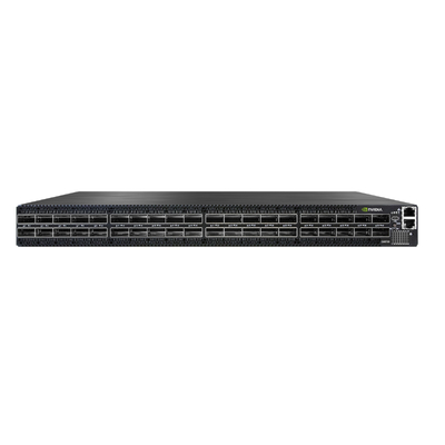 MQM9790-NS2F Mellanox Network Switch P2C تدفق الهواء 64 منفذ NDR 32 منفذ OSFP غير مدير