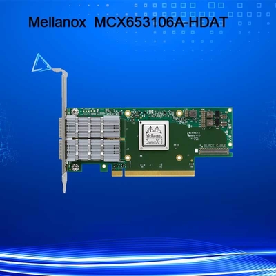ConnectX-6 MCX653106A-HDAT VPI Mellanox Network Card 200Gb/S محول InfiniBand و Ethernet