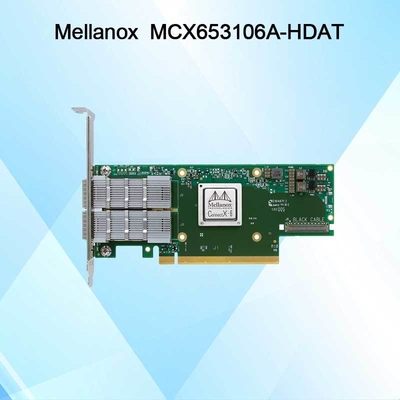 ConnectX-6 MCX653106A-HDAT VPI Mellanox Network Card 200Gb/S محول InfiniBand و Ethernet