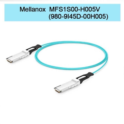 MFS1S00-H005V ((980-9I45D-00H005) كابل بصري نشط Aoc يصل إلى 200Gb / S IB HDR QSFP56 5m