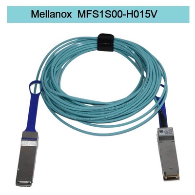 كابل Mellanox AOC DAC MFS1S00-H015V كابل الألياف Aoc وصلات مركز بيانات فعالة بسرعة 100 جيجابت 25 جيجابت
