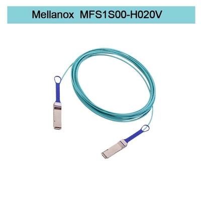 MFS1S00-H020V(980-9I45T-00H020) كابل Mellanox AOC إيثرنت 200 جيجابت QSFP56 كابل بصري نشط كابلات إنفينيباند