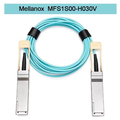 MFS1S00-H030V ((980-9I440-00H030) كابل الشبكة Aoc IB HDR حتى 200Gb / S QSFP56 30m 200GBase-AOC QSFP56 إلى QSFP56