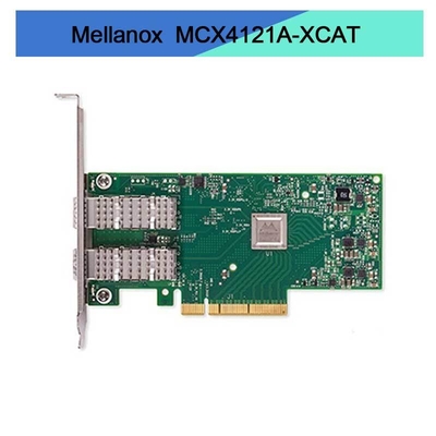 MCX4121A-XCAT ConnectX-4 Lx EN Mellanox بطاقة الشبكة 10 جيجابت ثنائي المنافذ SFP28 PCIe3.0 X8