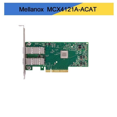 Mellanox ConnectX-4 Lx EN 25GbE Dual Port SFP28 PCIe3.0 X8 بطاقة واجهة الشبكة MCX4121A-ACAT