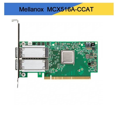 CX516A ConnectX-5 100GbE MCX516A-CCAT محول QSFP28 PCI-E مزدوج الموانئ