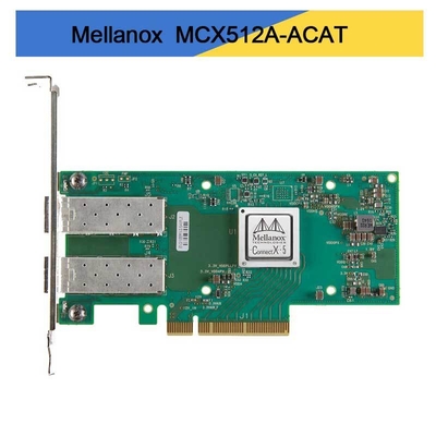 MCX512A-ACAT Mellanox ConnectX-5 EN بطاقة واجهة الشبكة 10/25GbE منفذ مزدوج SFP28