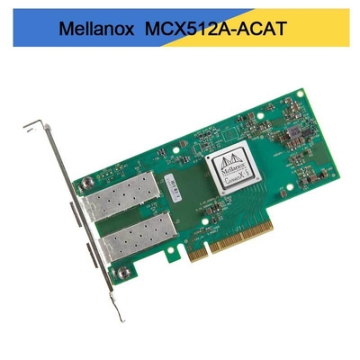 MCX512A-ACAT Mellanox ConnectX-5 EN بطاقة واجهة الشبكة 10/25GbE منفذ مزدوج SFP28
