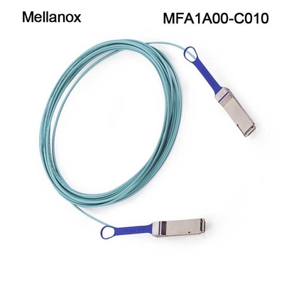 100GbE LSZH ميلانوكس QSFP28 كبل بصري نشط AOC MFA1A00-C010 10 م