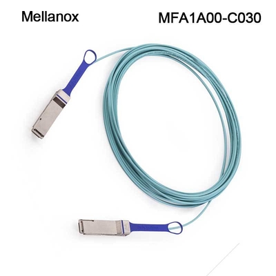 كابلات AOC ميلانوكس الضوئية النشطة 100 جيجابت MFA1A00-C030 QSFP LSZH 30 م