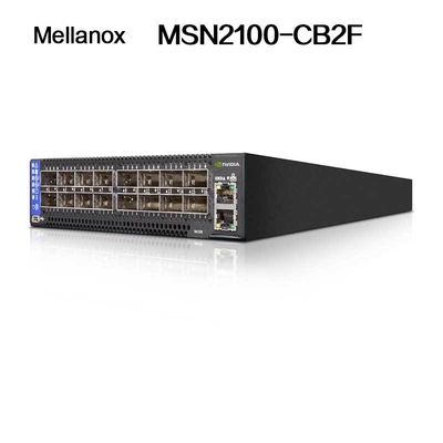 MSN2100-CB2F Mellanox محولات إيثرنت بنصف عرض 10 / 25GbE و 100 GbE