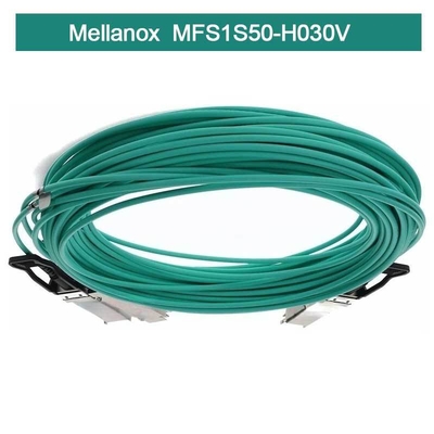 إنفينيباند ميلانوكس AOC MFS1S50-H030V VPI HDR & ETH 2x100Gb/S 30M QSFP56 جديد وأصلي