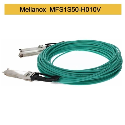 MFS1S50-H010V 200GbE إلى 2x100GbE كبل الألياف البصرية النشط كابلات InfiniBand كابل Mellanox AOC