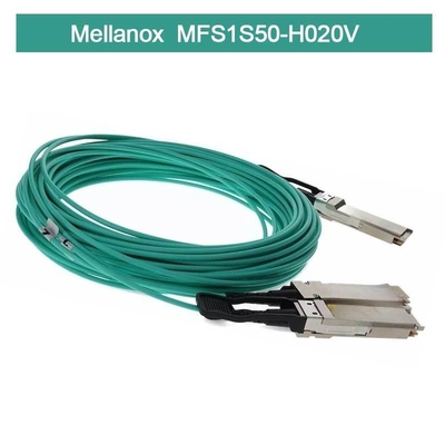 فاصل IB HDR MMF Mellanox AOC Cable MFS1S50-H020V (QSFP56 إلى 2xQSFP56)