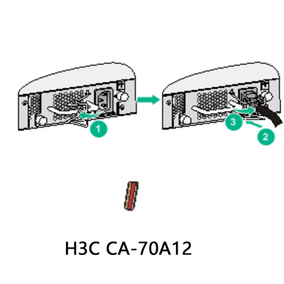 H3c Ca-70A12 مزود طاقة تيار مستمر عالي الأداء للأجهزة، صندوق كرتون 2.5 أمبير