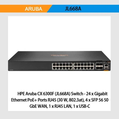 Aruba Cx 6300f Switch Jl668A Enterprise Switches Original Genuine Genuine Brand New Enterprise Switch