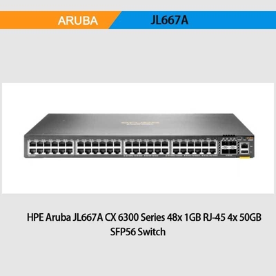 Jl660A/Jl662A/Jl665A/Jl667A/Jl675A/Jl676A Enterprise Switches Original Genuine Brand New Cx 6300f (JL667A)