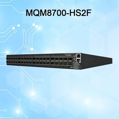 920-9b110-00rh-0m0 مفتاح Mellanox Mqm8700-HS2r Quantum Hdr Infiniband مع 40 منفذ Qsfp56 معدل الإرسال 10/100/1000 ميجابت في الثانية
