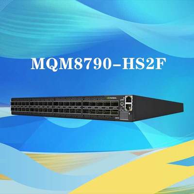 MQM8790-HS2F Mellanox Network Switch 40 Port Non Blocking Managed HDR 200Gb / S
