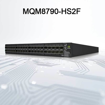 40 QSFP56 الموانئ Mellanox الكم HDR Infiniband Switch 200 جيجابايت في الثانية MQM8790-HS2F