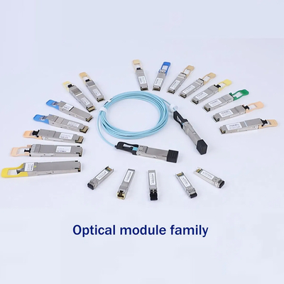 200G QSFP56 SR4 CDR Optical Transceiver Module 100m على Om4 / 70m على Om3 اتصال الحوسبة عالية الأداء للألياف لمراكز البيانات