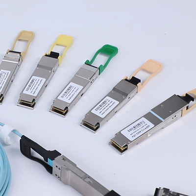 200G QSFP56 SR4 CDR Optical Transceiver Module 100m على Om4 / 70m على Om3 اتصال الحوسبة عالية الأداء للألياف لمراكز البيانات