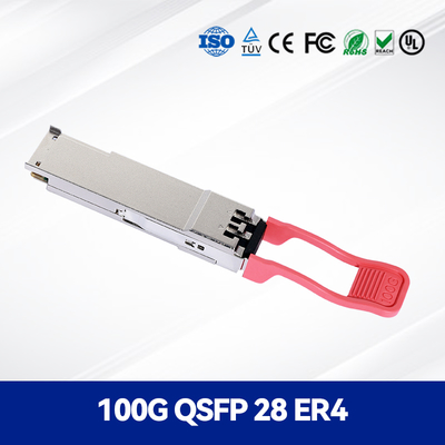 100g Qsfp28 Er4 40km وحدة الألياف الضوئية لأماكن البيانات