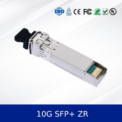 وحدة الإرسال البصري 10G SFP+ ZR Extended Reach، مستقبل APD، درجة حرارة صناعية