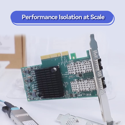 MCX653106A-ECAT Mellanox 100 جيجا بايت Nic ConnectX - 6 VPI Hdr100 Edr Ib Dual Port
