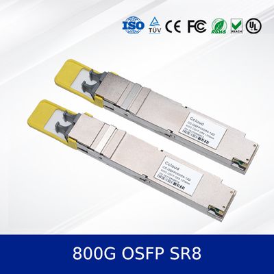 وحدة الإرسال والاستقبال الضوئية OSFP SR8 800G عالية السرعة، منخفضة الطاقة، متوافقة مع MSA