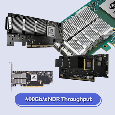 بطاقة ميلانوكس السلكية مخصصة سعة 10 جيجا بايت SFP Pcie Card MCX512A-ACAT ConnectX-5 EN