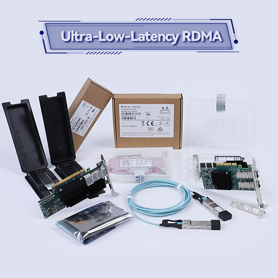 بطاقة ميلانوكس السلكية مخصصة سعة 10 جيجا بايت SFP Pcie Card MCX512A-ACAT ConnectX-5 EN
