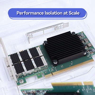 بطاقة ميلانوكس السلكية مخصصة سعة 10 جيجا بايت SFP Pcie Card MCX512A-ACAT ConnectX-5 EN