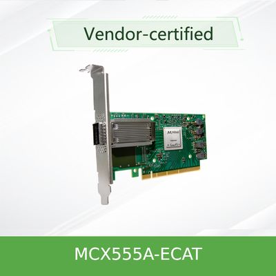 بطاقة شبكة ميلانوكس VPI ميلانوكس 100gbe Nic بطاقة محول MCX555A-ECAT ConnectX-5 EDR 100GbE