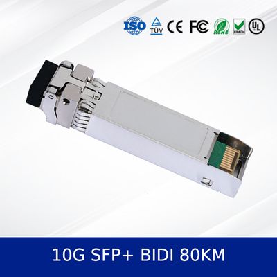 وحدة الإرسال والاستقبال البصري الممتازة 10g SFP+ Bidi 80km وحدة الألياف الضوئية لمراكز البيانات.