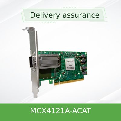 ConnectX-4 Lx EN 25GbE Mellanox بطاقة الشبكة مزدوجة المنفذ SFP28 PCIe3.0 X8 MCX4121A-ACAT