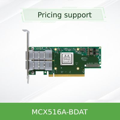 بطاقة محول الشبكة ConnectX-5 Ex EN Mellanox MCX516A-BDAT 40GbE 2x Port QSFP28 4.0 X16