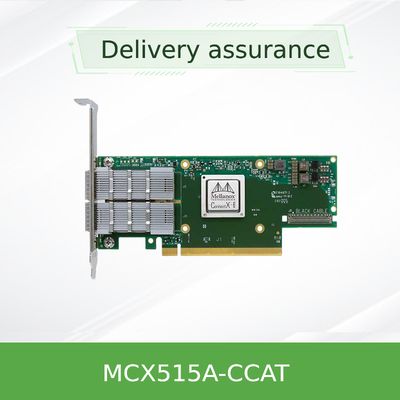 100GbE InfiniBand Mellanox محول بطاقة الشبكة MCX515A-CCAT EN 10 25 40 50 Oe Speeds