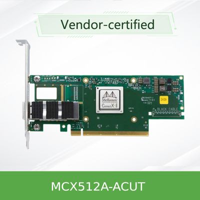 SFP28 10 جيجابت / 25 جيجابت Mellanox Network Card X8 PCIE Ethernet Card MCX512A-ACUT