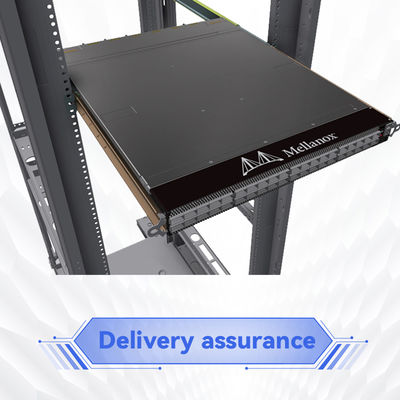 مفتاح الشبكة Mellanox MQM9790-NS2F ((920-9B210-00FN-0D0) الكم-2 NDR 64 X 400Gb / S منافذ 32 OSFP أقفاص غير مديرة الطاقة إلى المرفق P2C