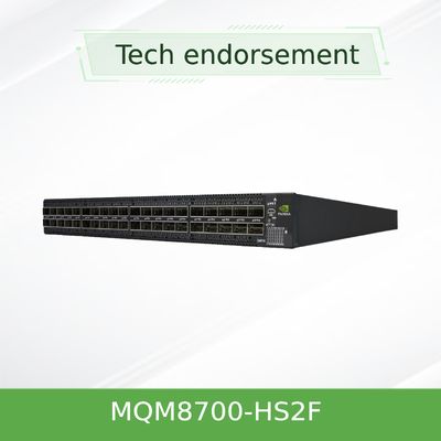 MQM8700-HS2F Mellanox Network Switch يعمل على تسريع تطبيقات HPC و AI
