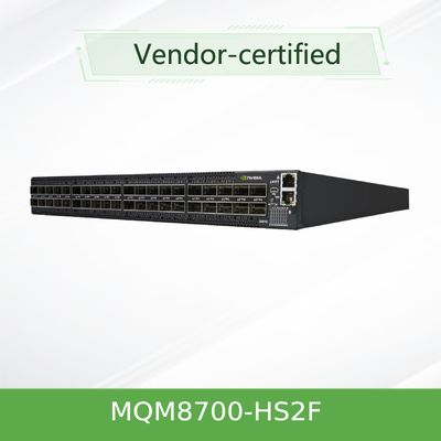 MQM8700-HS2F(920-9B110-00FH-0MD) مفتاح شبكة Mellanox Quantum Hdr Infiniband مع 40 منفذ QSFP56