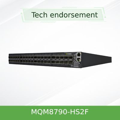 MQM8790-HS2F Mellanox Network Switch 40 Port Non Blocking Managed HDR 200Gb / S
