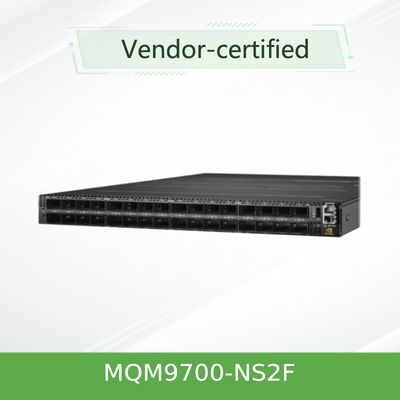 مفتاح شبكة Mellanox MQM9700-NS2F(920-9B210-00FN-0M0) Infiniband 400G 16.8 تيرابايت في الثانية للخادم